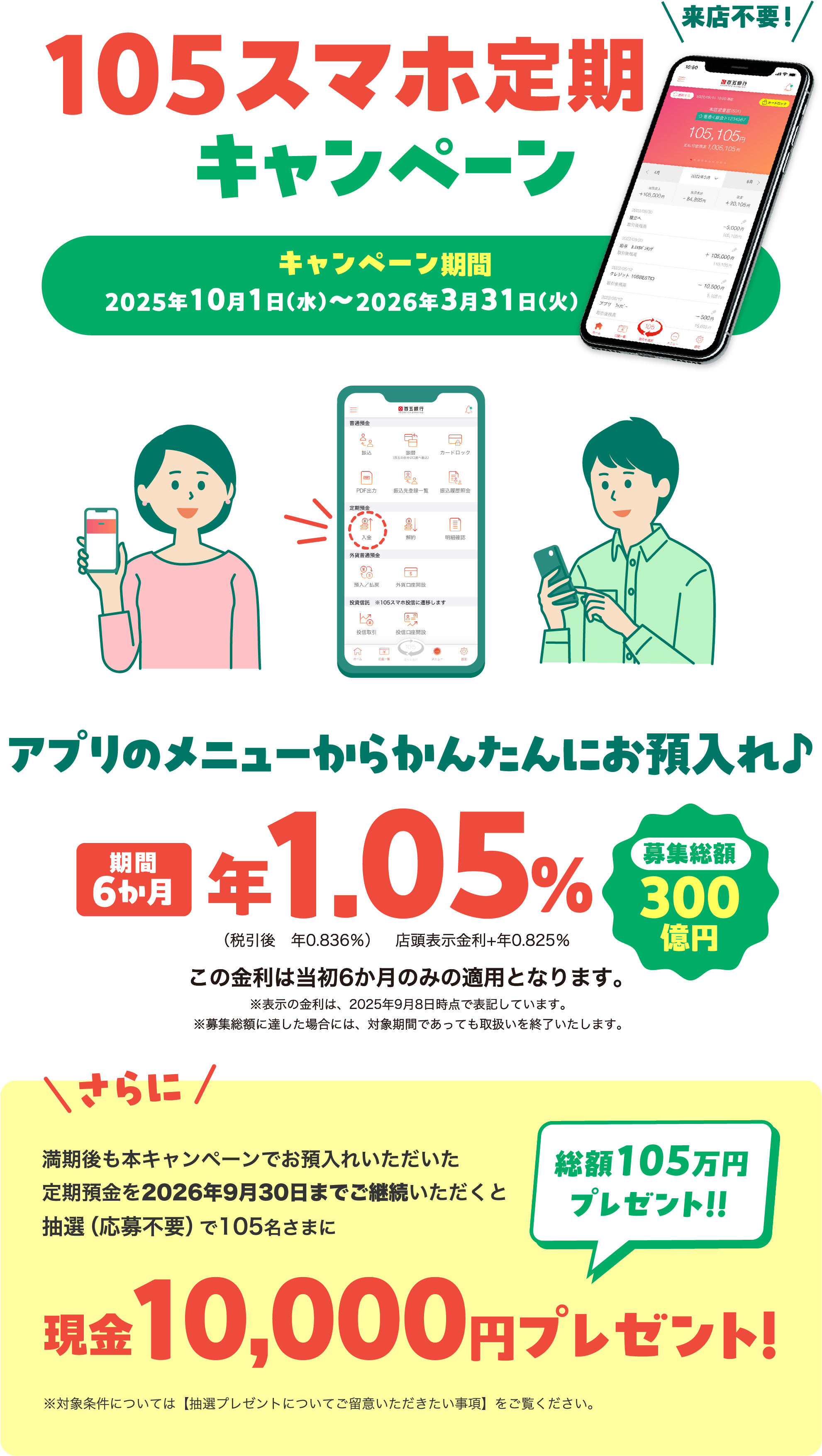 105スマホ定期キャンペーン