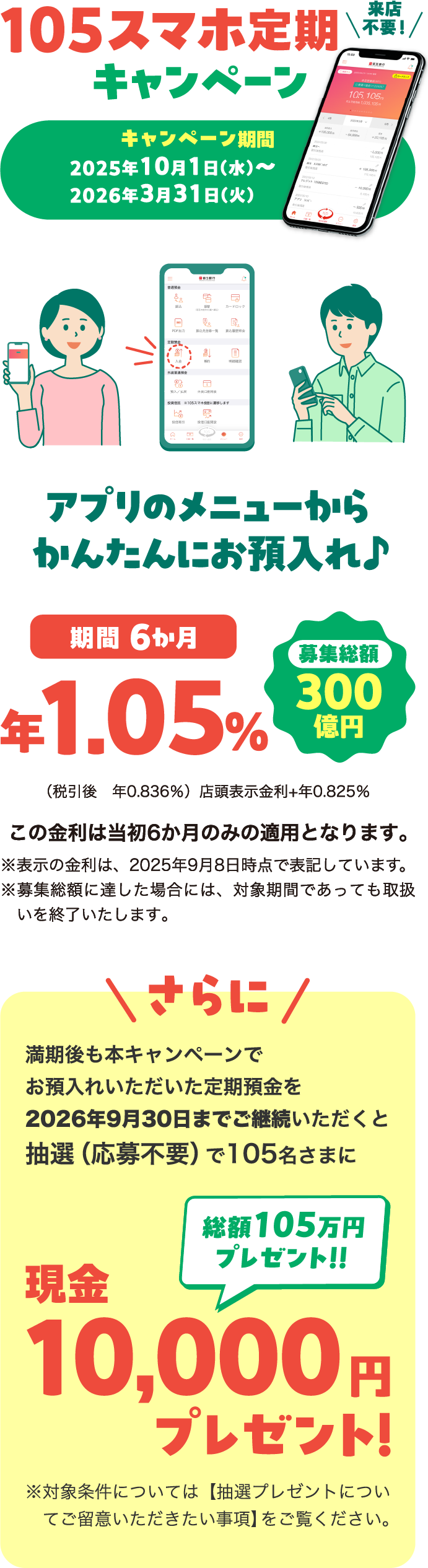 105スマホ定期キャンペーン