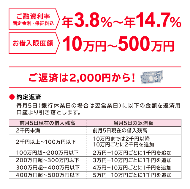 カード ローン 固定 金利