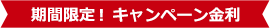 期間限定！キャンペーン金利